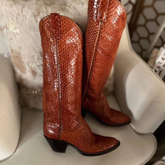 Tony Lama Exotic Dan post western boots - Picture 11 of 13